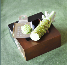 wasabi-on-wood